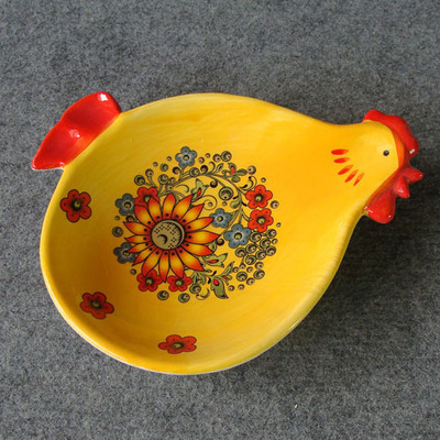 德化鵬豐 專業供應定制陶瓷工藝品，打造輕質復活節雞盤子